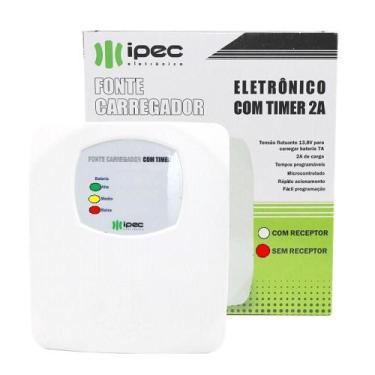 Imagem de Fonte Carregador Flutuador 2A C/ Timer Para Fechadura Eletroima - IPEC