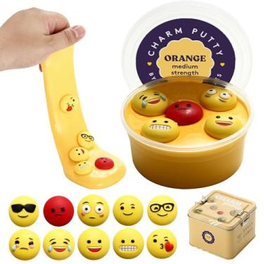 Imagem de Special Supplies Massa De Terapia Sensorial Para Crianças E Adultos Com Pingentes Fofos, Alívio Do Estresse Exercícios Resistência As Mãos (Emoji)