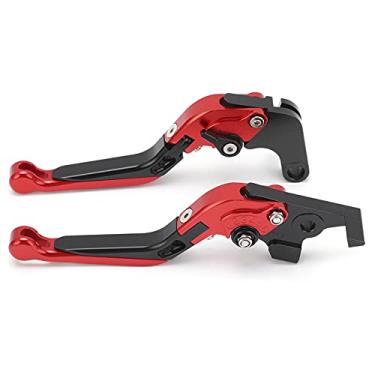 Imagem de ZJchao Alavanca de Embreagem, Alavanca de Freio de Bicicleta de Freio de de Motocicleta de Alumínio Embreagem do para 700 2019-2021 para MT-10/FZ-10 16-2021 (Vermelho)