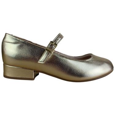 Imagem de Sapato Boneca Infantil Molekinha Sapatilha Dourada