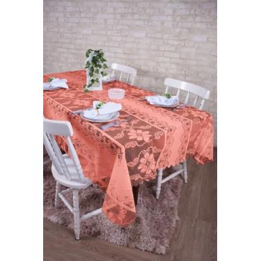 Imagem de Toalha de Mesa Retangular em Renda, 200 x 140 cm, Acabamento a Laser JCM (DAMASCO)