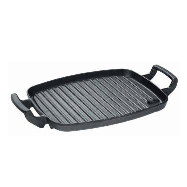 Imagem de Chapa Grill Retangular Alça de Ferro Panela Mineira 30x24cm