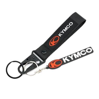 Imagem de jininshengxindianzi Motorbike Keychain Compatible With Kymco AK550 Xciting 250 300 400 500 Downtown 125 200i 300i 350i X Town Ct250 Ct300 S400 Key Chain Keyring(Yellow)