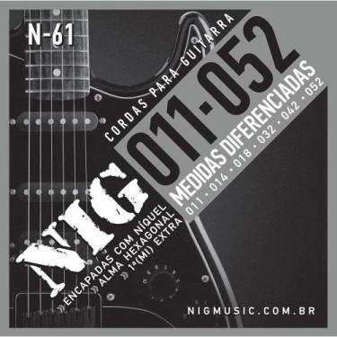 Imagem de Encordoamento Guitarra Nig .011 N61 Níquel Alma Hexagonal