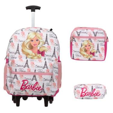 Imagem de Mochila De Rodinhas Menina Escolar Barbie Passeio Tam G - TOYS 2U