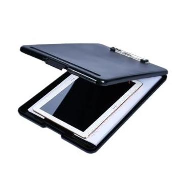 Imagem de Pasta dobrável com 12 compartimentos Série A4 Material escolar de papelaria (PASTA PRANCHETA PRETO)