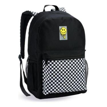 Imagem de Mochila Juvenil Masculina Resistente Escolar Faculdade Smile - Denlex