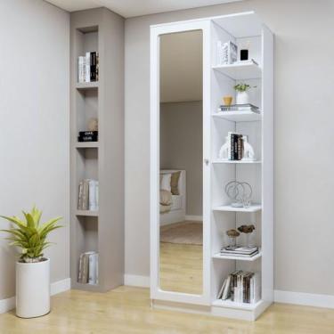 Imagem de Armário Multiuso 1 Porta com Espelho João Pessoa - Valdemóveis