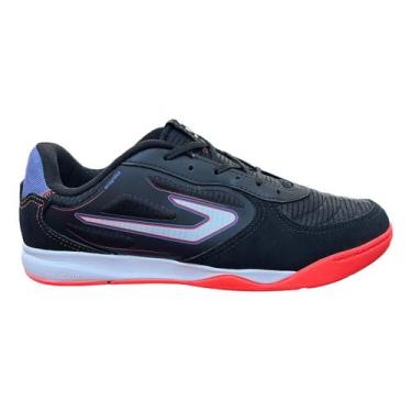 Imagem de Tenis Futsal Topper Letra 4 Lançamento Profissional, Preto coral, 41 B