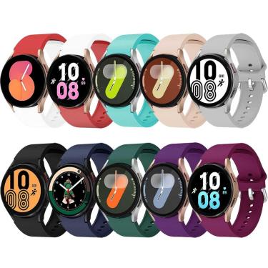 Imagem de Pacote com 10 pulseiras de silicone sem lacunas para Samsung Galaxy Watch