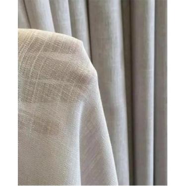 Imagem de Cortina de Linho Voil Flame Gaze Alto Padrão 4,00x2,80m Para Sala Quar