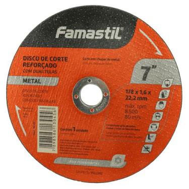 Imagem de Disco de Corte Metal 7" 1781,622,2 mm Famastil