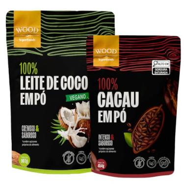 Imagem de Cacau em Pó 100% Puro 454g + Leite de Coco em Pó Puro 907g