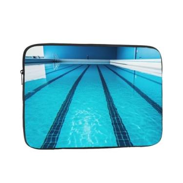 Imagem de Capa azul para laptop para piscina de 13 polegadas, bolsa de transporte para computador, à prova de choque, capa protetora para notebook, bolsa portátil para laptop, bolsa à prova d'água, para homens