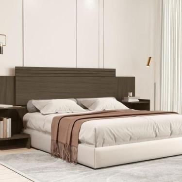 Imagem de Cabeceira para Cama Box 100% Mdf Aurora Castanho - Madec