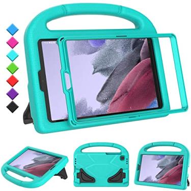 Imagem de TOEVEK Capa infantil para tablet Samsung Galaxy Tab A7 Lite de 8,7 polegadas, protetor de tela integrado, capa protetora com alça à prova de choque para Samsung Galaxy Tab A7 8,7 polegadas 2021