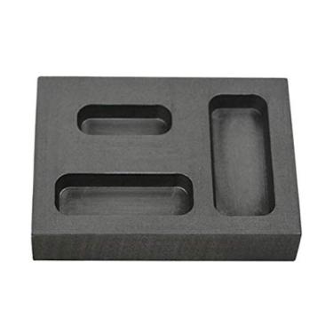 Imagem de Molde de grafite de 1/4 oz 1/2 oz 1 onça para derreter ouro prata não ferroso metal fundição refinando sucata joia