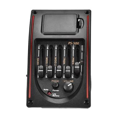 Imagem de ZJchao Pré-amplificador de Coleta de Guitarra Com 5 Bandas Controle de Tom de Controle de Tom de Contorno de Contornidade Fase para Melhorar o Som Aprimorado