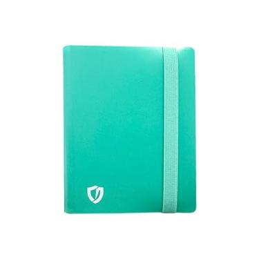 Imagem de Fichário Para Coleção de Cartas Cartinhas, Capacidade de 160 Cards em 20 paginas 2x2 Verde Menta. Pasta presente para jogo de cartas TCG MTG Colecionador. Toploader