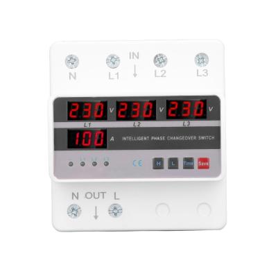 Imagem de YWBL-WH Vid -fase -Transmissão de Tensão Seletor Elétrico Eficiente para Alteração do Gerador AC220V 100A para Hotéis Material PC