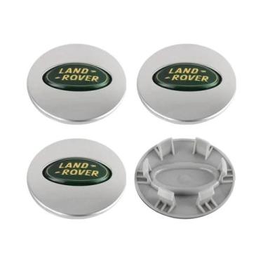 Imagem de Tampas Centrais Da Roda Do Carro Com Logotipo Land Rover De 62 Mm 4 Un
