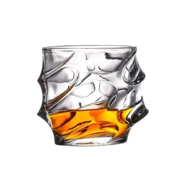 Imagem de ARGUMENTATION Copo de uísque antiquado com caixa de luxo - Conjunto de vinho de vidro de corte geométrico de 293 ml, adequado para uísque escocês, bourbon, bebidas espirituosas e coquetéis (copo de