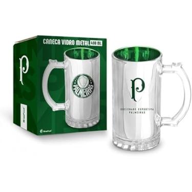 Imagem de Caneca de Vidro Metalic do Palmeiras - 480ml