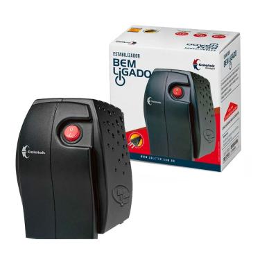 Imagem de Estabilizador Coletek Bem Ligado Es-300va-bm, 300va, Entrada Bivolt, Saida 115v, 4 Tomadas - Preto