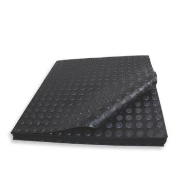 Imagem de Piso Moeda de Borracha 3mm Placa 50x50cm 15 unidades - Menco