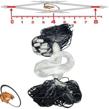 Imagem de Rede de Pesca Malha 8 Fio 0,30 1,92 Altura Comp. 50 Metros Boia Isopor