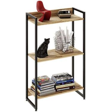 Imagem de Estante Multiuso Para Escritório Industrial 03 Prateleiras Areta 104x6