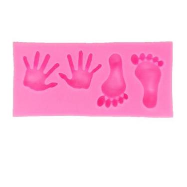 Imagem de Molde de silicone mão e pé para decorar f415 - CM