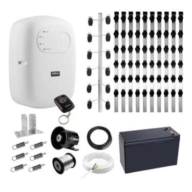 Imagem de Kit Cerca Elétrica Intelbras ELC 5002 18m, Hastes Industriais e Bateri