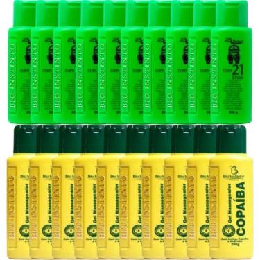 Imagem de Revenda Atacado 10 Gel Detonador com 21 Ervas 200g + 10 Gel Massageado