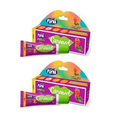 Imagem de Kit 2 Hidratante Labial Carmed Fini Minhocas Incolor 10g cada
