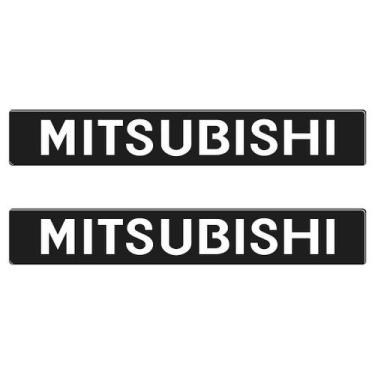 Imagem de Par Adesivos Mitsubishi Porta Pajero Sport 2009 - Cromo Sign