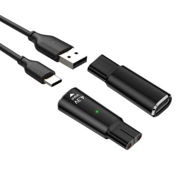 Imagem de Conversor de carregamento adaptador de barbeador tipo C para Norelco Oneblade QP2520 QP2515 QP2620 com indicador de carregamento, cabo USB-C A00390, carregador elétrico e adaptador de alimentação