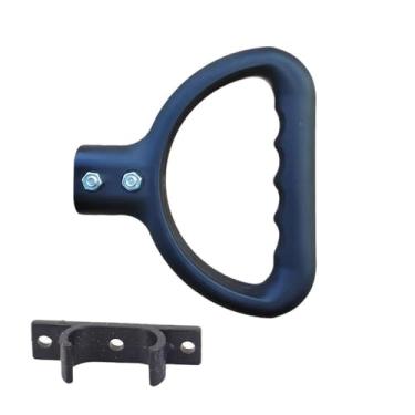 Imagem de KiBcsLic Substituição de alça de carrinho dobrável leve com parafusos, peças de reposição para fixação de carrinho de compras ao ar livre, com Clipe Oval