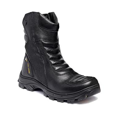 Imagem de Bota Motociclista Couro Cano Alto 0400 Edição Especial VL018 Cor:Preto;Genero:Masculino;Tamanho:44