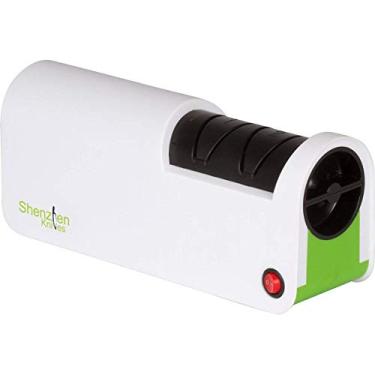 Imagem de Shenzhen Knives Afiador de facas de diamante elétrico para facas de cerâmica. Ferramenta profissional de afiação de roda de afiação de diamante. Afiador de facas de cozinha de cerâmica em 2 estágios