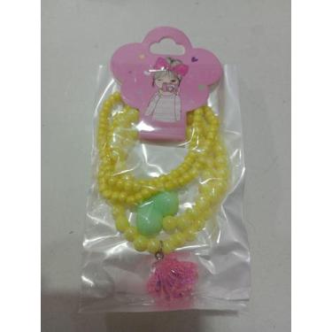 Imagem de Kit de pulseiras miçangas infantil de bolinhas - Marilene