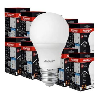 Imagem de 2X Kit 10 Lâmpada Led 9W Bulbo E27 6500K Branco Frio Casa Le