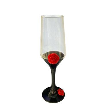 Imagem de Taça Pomba Gira Luxo Rosa Vrm Decorativa Champagne 186Ml