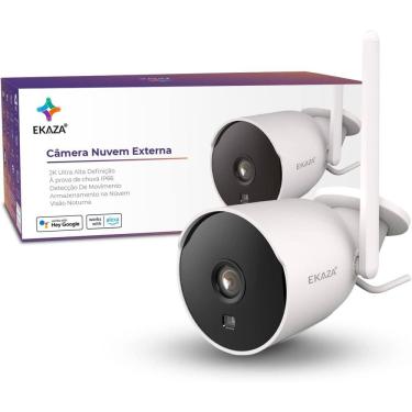 Imagem de Câmera Externa Bullet Visão Noturna À Prova Da Chuva Tuya Smart Life Alexa Google Bivolt EKJS-T2233