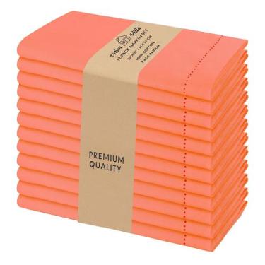 Imagem de Guardanapos de pano Urban Villa 51x51 cm, laranja, conjunto de 12 algo