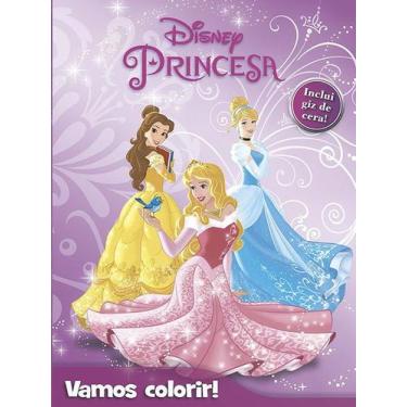 Imagem de Livro - Disney - Vamos colorir - Princesas