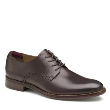Imagem de Johnston & Murphy Sapato masculino Conard 2.0 bico liso – Sapatos sociais masculinos, sapatos masculinos de couro italiano, sapatos de trabalho masculinos, palmilha acolchoada e sola de borracha