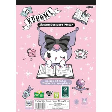 Imagem de Jandaia - Bloco para Colorir - A4-28 Folhas - 180G - Kuromi