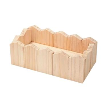 Imagem de IEUDNS Suporte de mesa para plantas, suporte para vasos de flores, prateleira de madeira para exposição, para plantas para janela, gramado, sala de estar, Style C