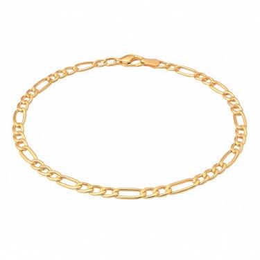 Imagem de VIRENZA Pulseira 3x1 Feminina/Masculina 18cm Folheada a Ouro 18k